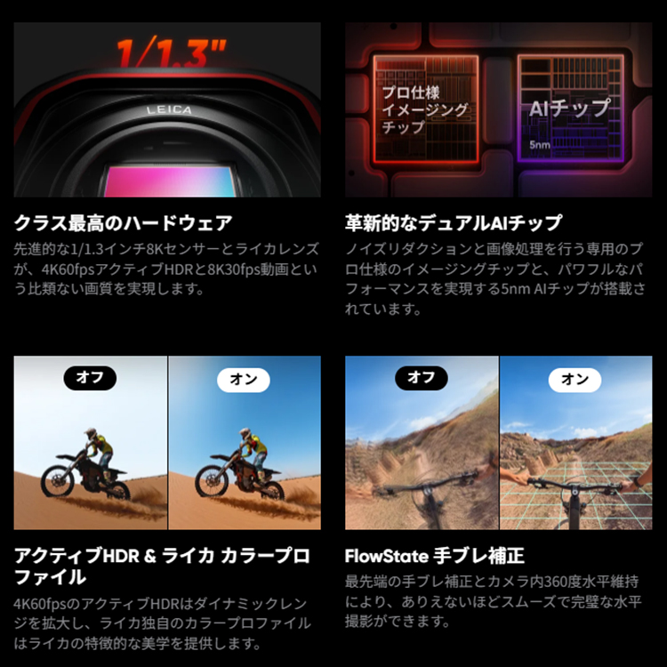 [ Insta360 ] Ace Pro2 デュアルバッテリー ストリート撮影キット CINSBBGA-ACEPRO242 アクションカメラ インスタ360 |  | 09