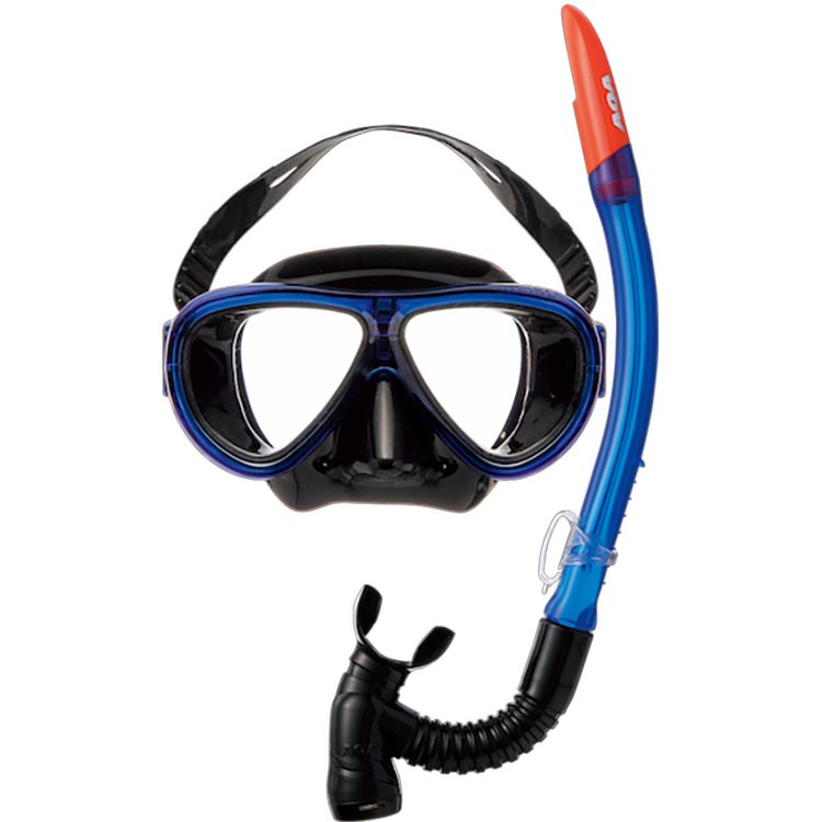 [ AQA ] KZ-9111  アモネUV & ビキシーVライトIII KA9008 マスク スノーケル ２点セット |  | 07