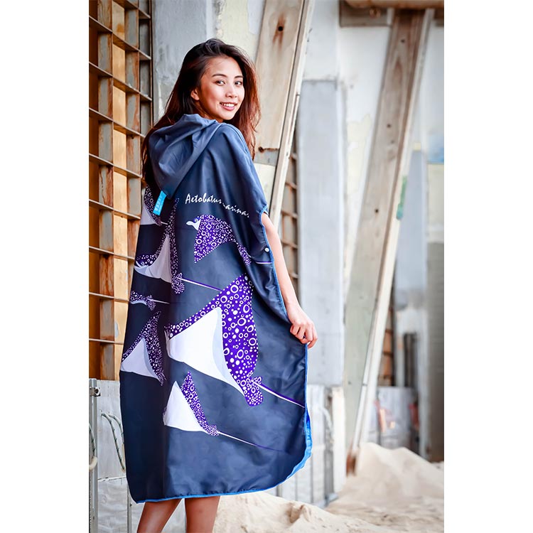 [ OCEANARIUM ] お着替えポンチョ ドライタオル 85cm×105cm |  | 13