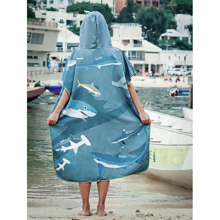 [ OCEANARIUM ] お着替えポンチョ ドライタオル 85cm×105cm |  | 14