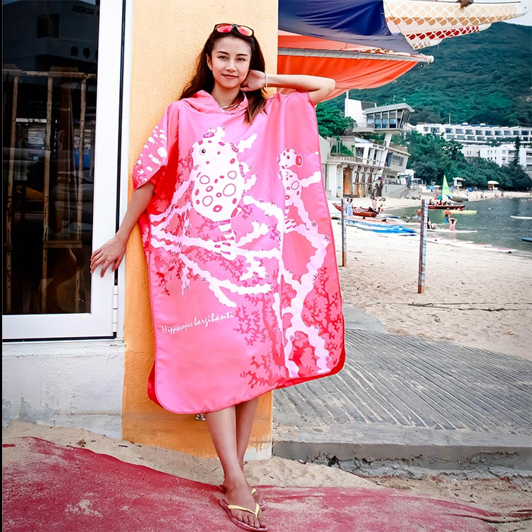 [ OCEANARIUM ] お着替えポンチョ ドライタオル 85cm×105cm |  | 04