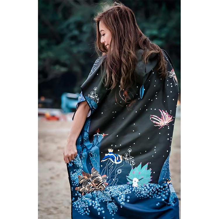 [ OCEANARIUM ] お着替えポンチョ ドライタオル 85cm×105cm |  | 17