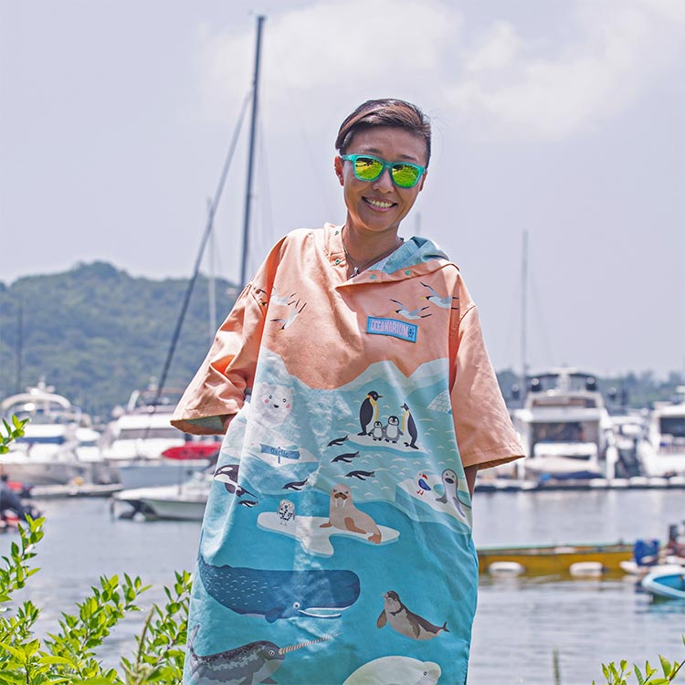 [ OCEANARIUM ] お着替えポンチョ ドライタオル 85cm×105cm |  | 07