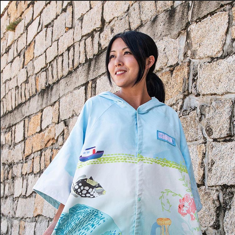 [ OCEANARIUM ] お着替えポンチョ ドライタオル 85cm×105cm |  | 10