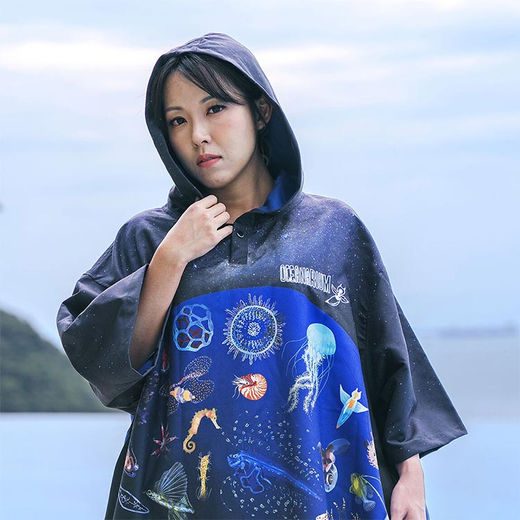 [ OCEANARIUM ] お着替えポンチョ ドライタオル 85cm×105cm |  | 11
