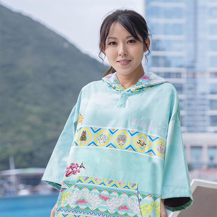 [ OCEANARIUM ] お着替えポンチョ ドライタオル 85cm×105cm |  | 12