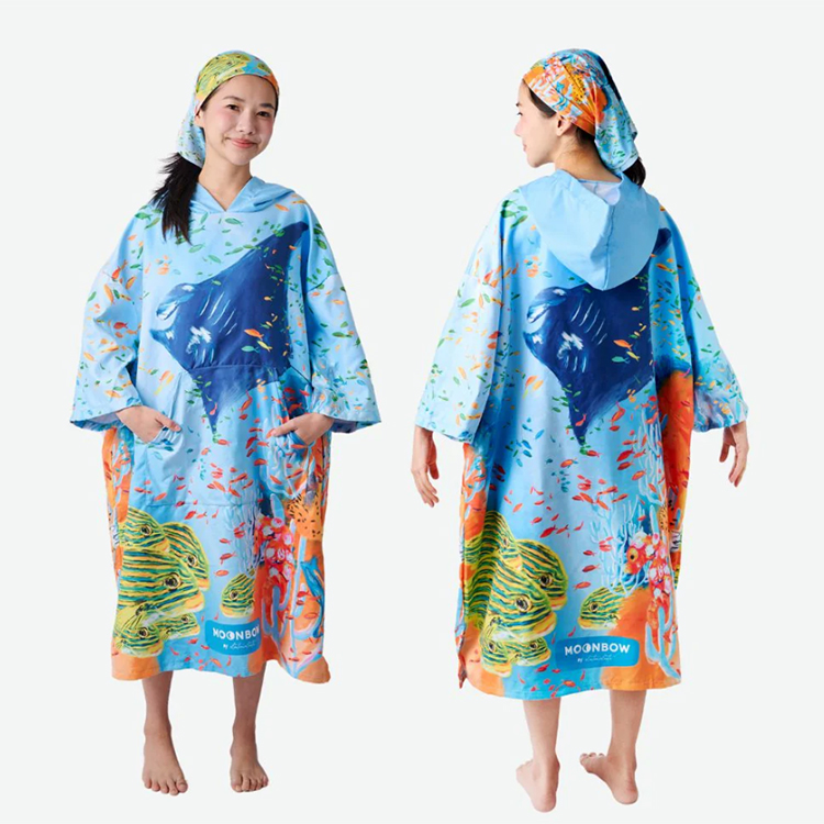 [ MOONBOW ] アドベンチャーポンチョ お着替えポンチョ 80×110cm |  | 01