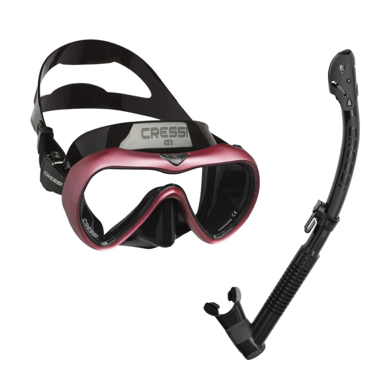 [ Cressi ] �N���b�V�[ A1 / ITACA ULTRA DRY SNORKEL �y���2�_�Z�b�g