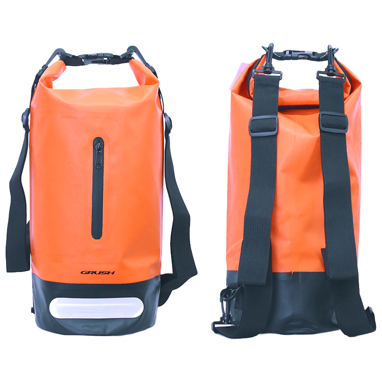 [ GRUSH ] ジップポケット付きドライバッグ [ 10L ] | 