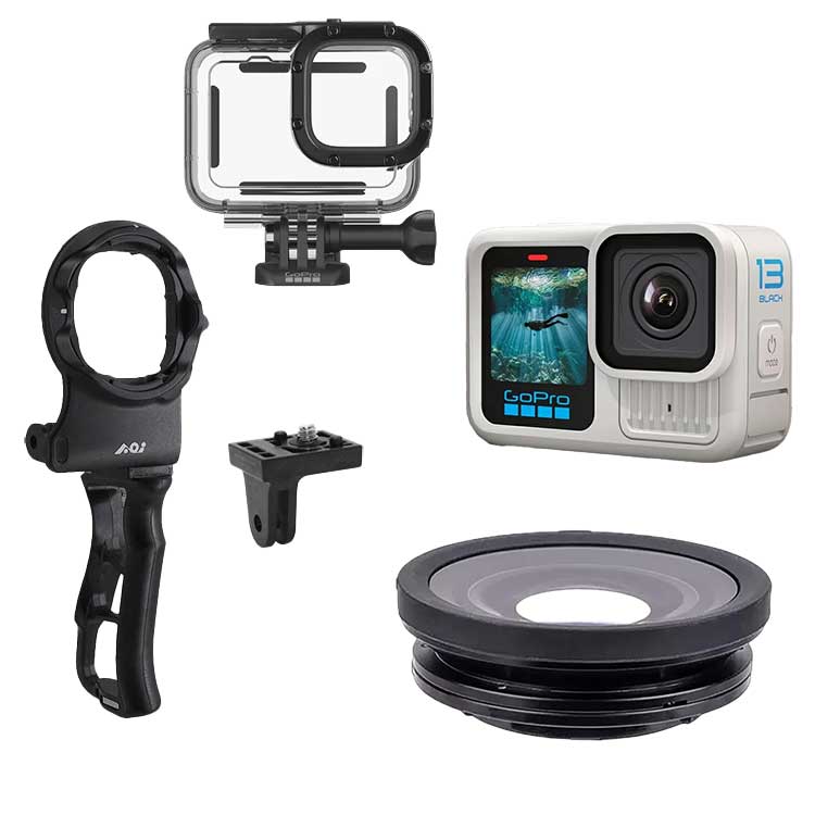 [ GoPro ] ゴープロ HERO13 Black ポーラーホワイト CHDHX-132-FW + UCL-03 クローズアップレンズセット | 