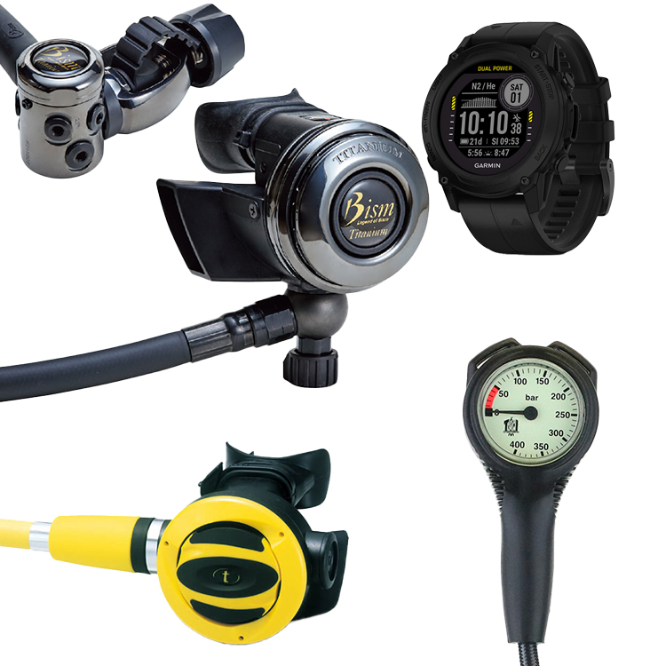[ Bism ] RX4100DL ダイヤモンドライクカーボンコーティング レギュレーター + GARMIN Descent G1 Dual Power 4点セット | 