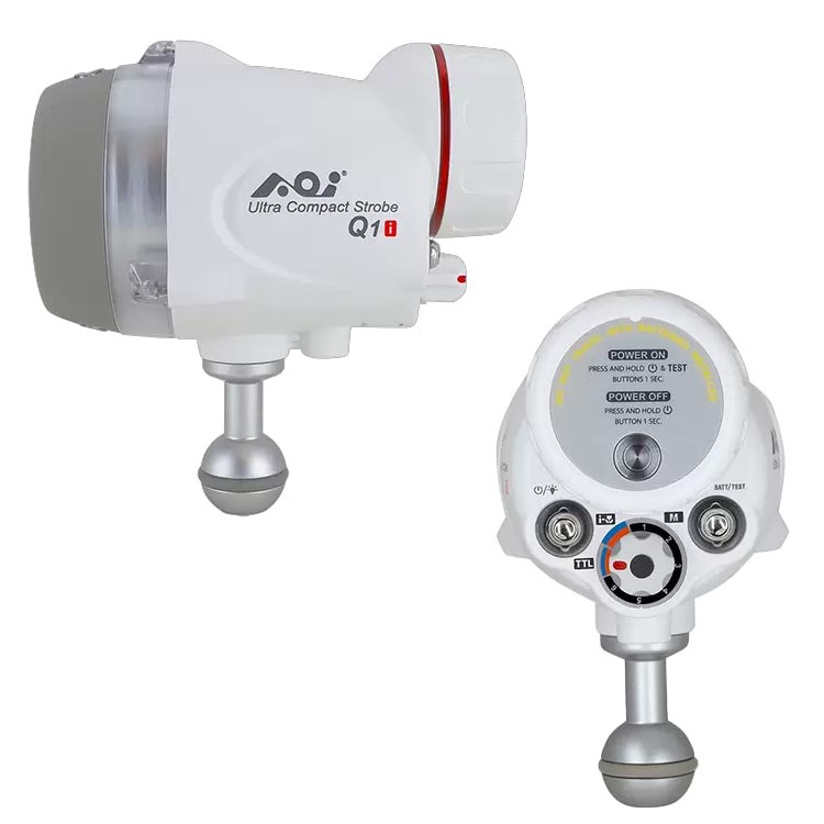 [ AOI ] UCS-Q1i ウルトラコンパクトストロボQ1i  エーオーアイ 水中ストロボ 30628 / 30629 |  | 02