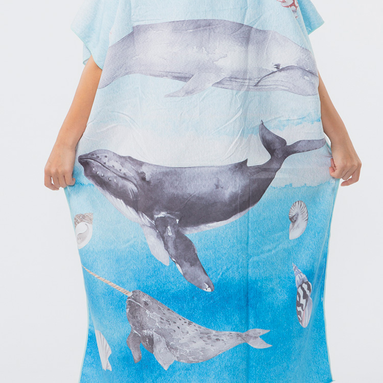 [ OCEANSEASEA ] お着替えポンチョ マイクロドライタオル 80cm×110cm |  | 11