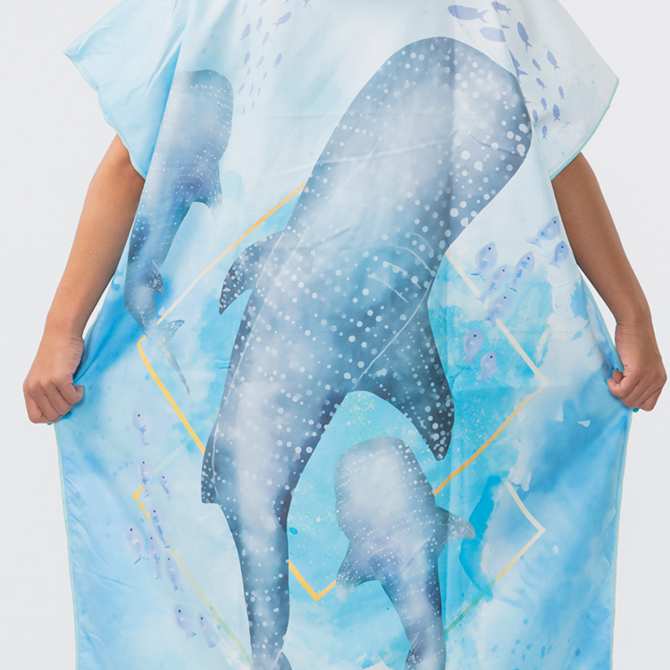 [ OCEANSEASEA ] お着替えポンチョ マイクロドライタオル 80cm×110cm |  | 14