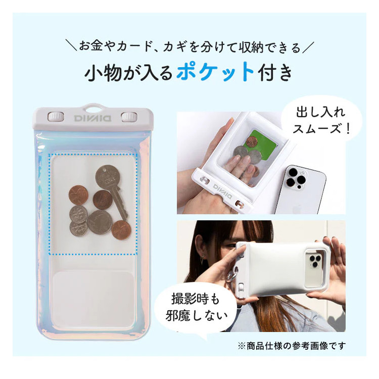 [ DIVAID ] ディバイド ちいかわ 防水ケース [各種スマートフォン対応] ショルダーストラップ フローティング |  | 08