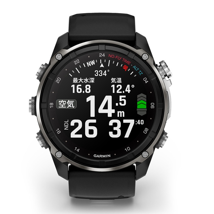 GPS ダイブコンピューター  [ GARMIN ] ガーミン Descent Mk3i 51mm Black & Bare Titanium  T2トランシーバー対応 010-02752-42 |  | 01