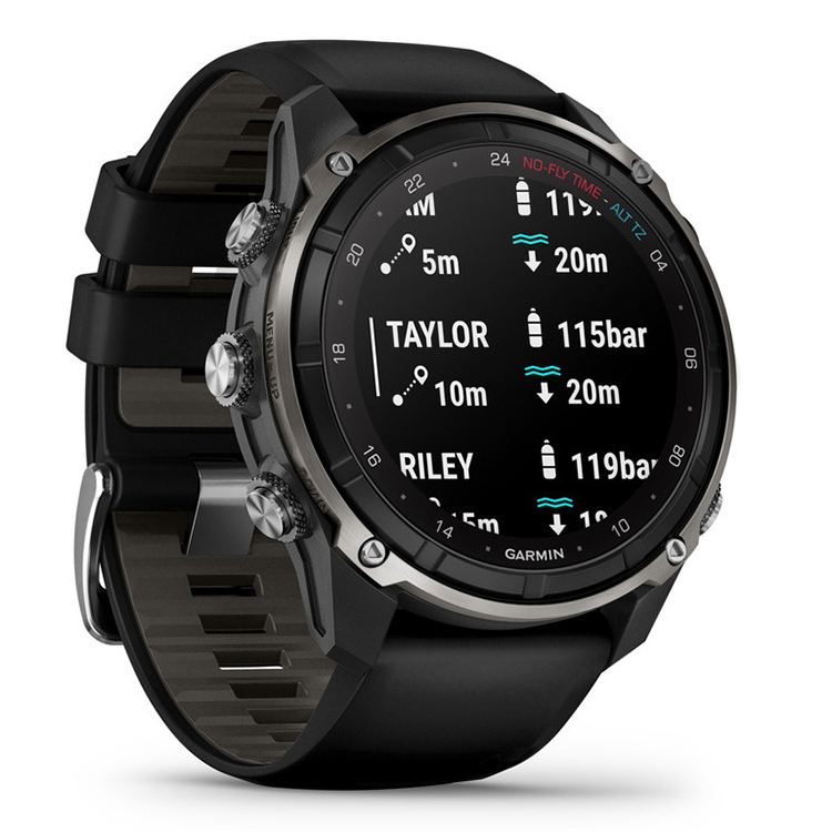 GPS ダイブコンピューター  [ GARMIN ] ガーミン Descent Mk3i 51mm Black & Bare Titanium  T2トランシーバー対応 010-02752-42 |  | 02