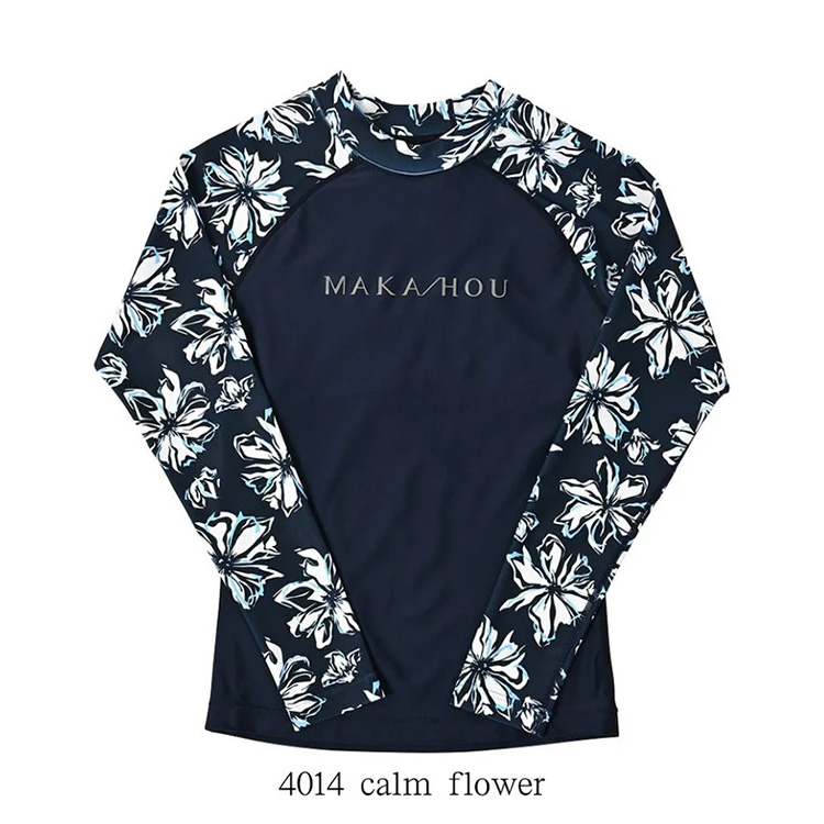 [ MAKA-HOU ] インナーブラ付きラッシュガード / Rash Guard with Pad 11W11 |  | 01