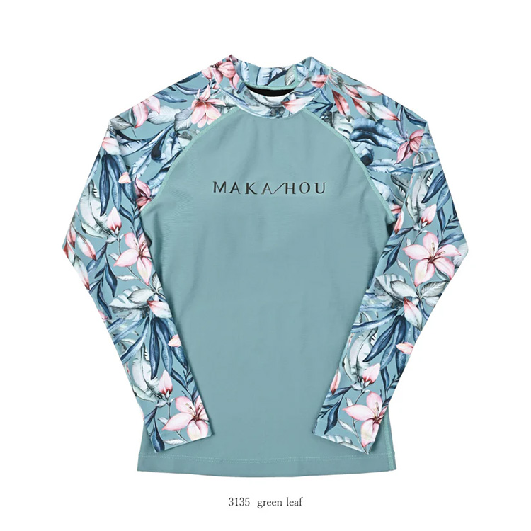 [ MAKA-HOU ] インナーブラ付きラッシュガード / Rash Guard with Pad 11W11 |  | 02
