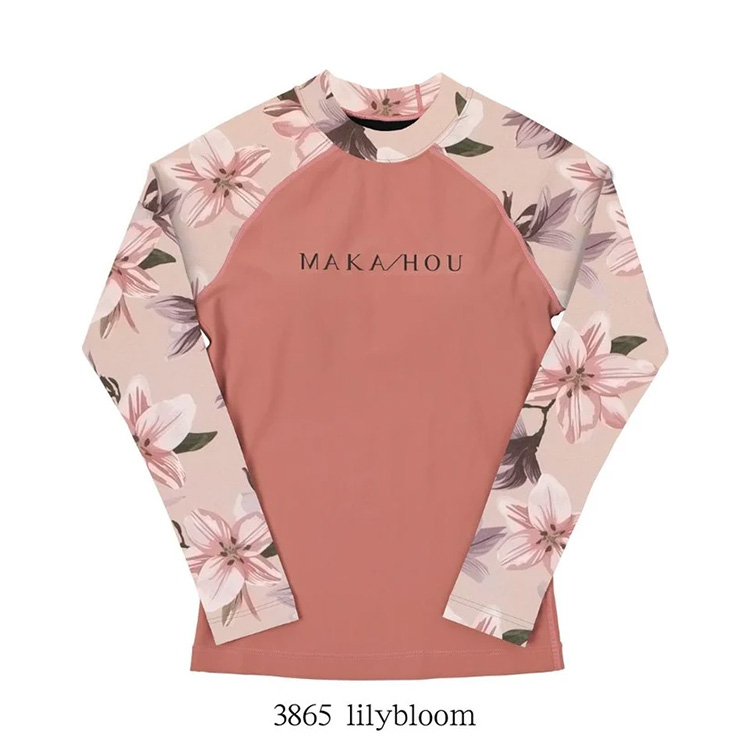 [ MAKA-HOU ] インナーブラ付きラッシュガード / Rash Guard with Pad 11W11 |  | 06