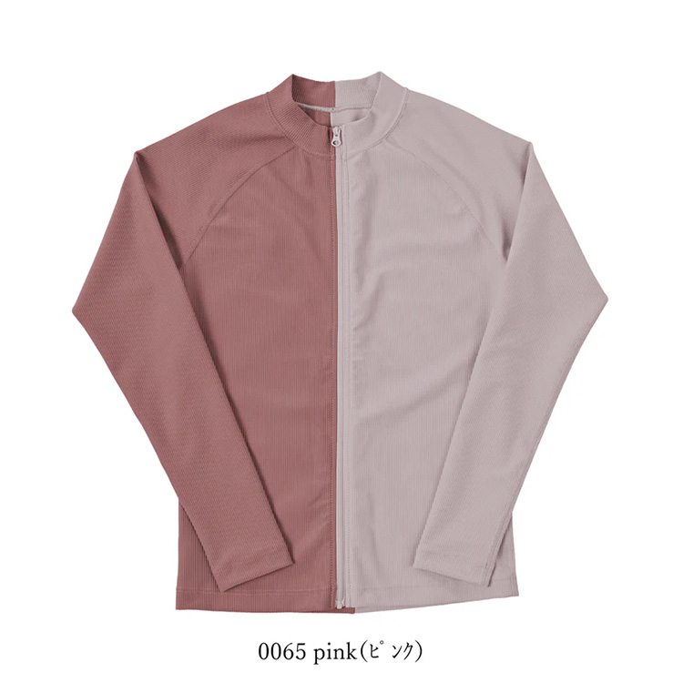 [ MAKA-HOU ] 前ZIPリブラッシュガード / Rib Zip Rash Guard 11W25 |  | 03