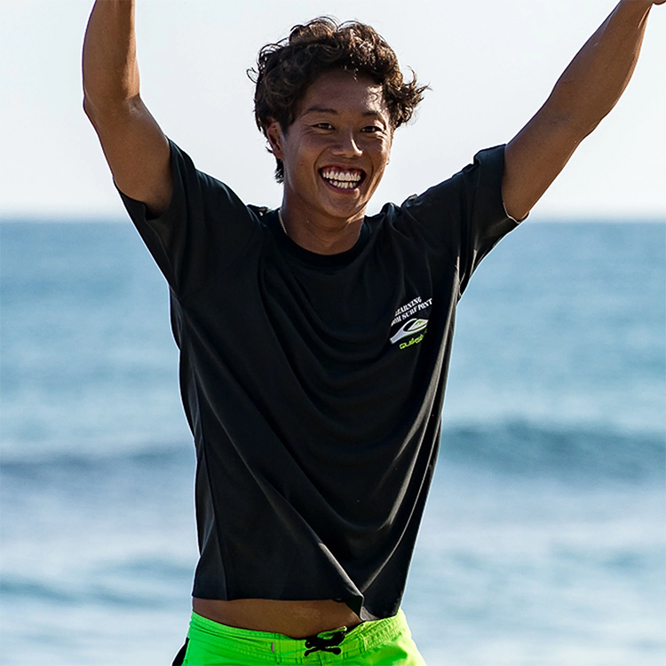 [ QuikSilver ] ICON OF SURF 26 SS メンズ半袖Tシャツ UPF50+ 4WAYストレッチ QLY262004 |  | 01