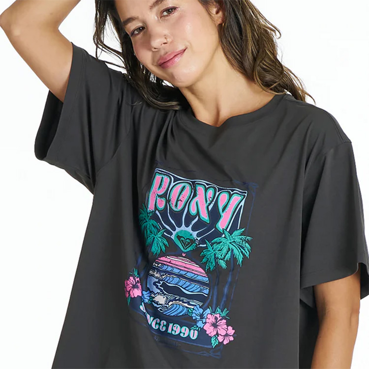 [ ROXY ] ロキシー SUNSETTER TEE ラッシュTシャツ /UVカット/EASY DRY RLY262019 | 