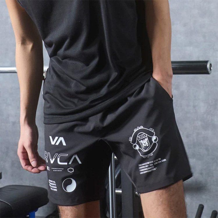 [ RVCA ] SPORT メンズ SPIRIT ALL OVER SPORTS SHORTS ショートパンツ BG04A606 |  | 01