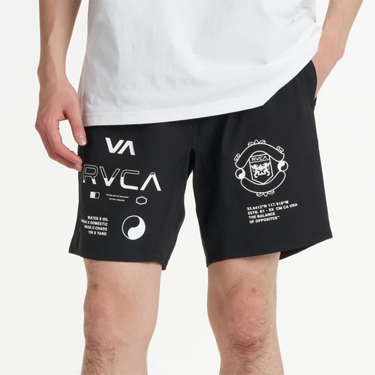 [ RVCA ] SPORT メンズ SPIRIT ALL OVER SPORTS SHORTS ショートパンツ BG04A606 |  | 02