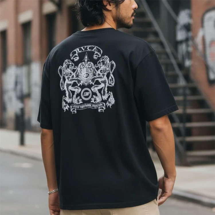 [ RVCA ] メンズ LIONS GATE SFST サーフTシャツ BG04A855 | 