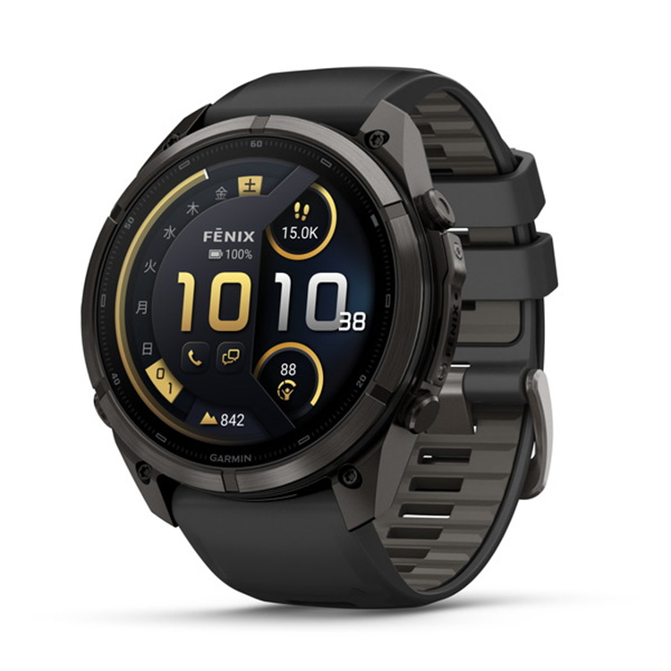 [ GARMIN ] �K�[�~�� fenix 9 Pro inReach Sapphire AMOLED 51mm Ti / Black 010-04337-61 �t���b�O�V�b�v
