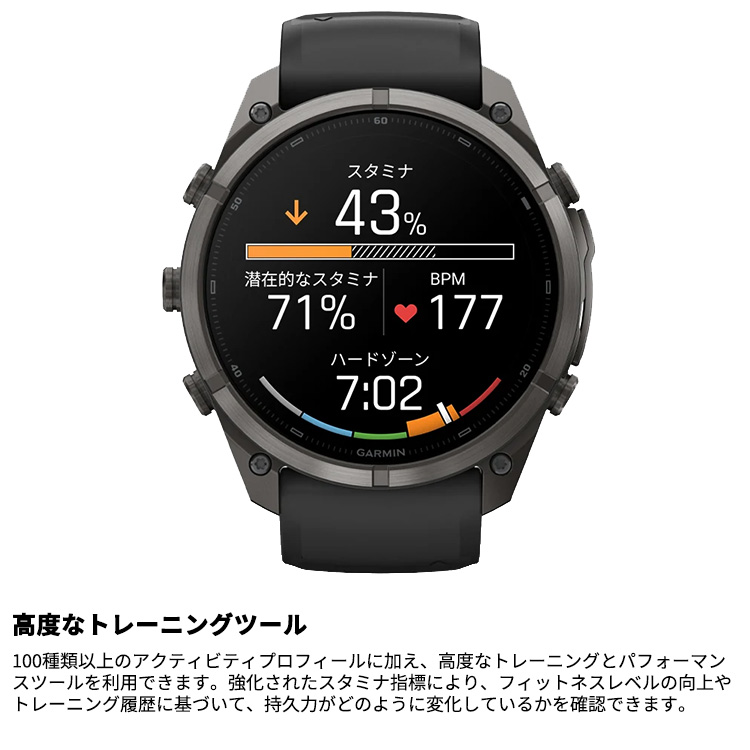 [ GARMIN ] ガーミン fenix 9 Pro  Sapphire AMOLED 51mm DLC Ti / Black 010-04337-69 フラッグシップGPSウォッチ |  | 06