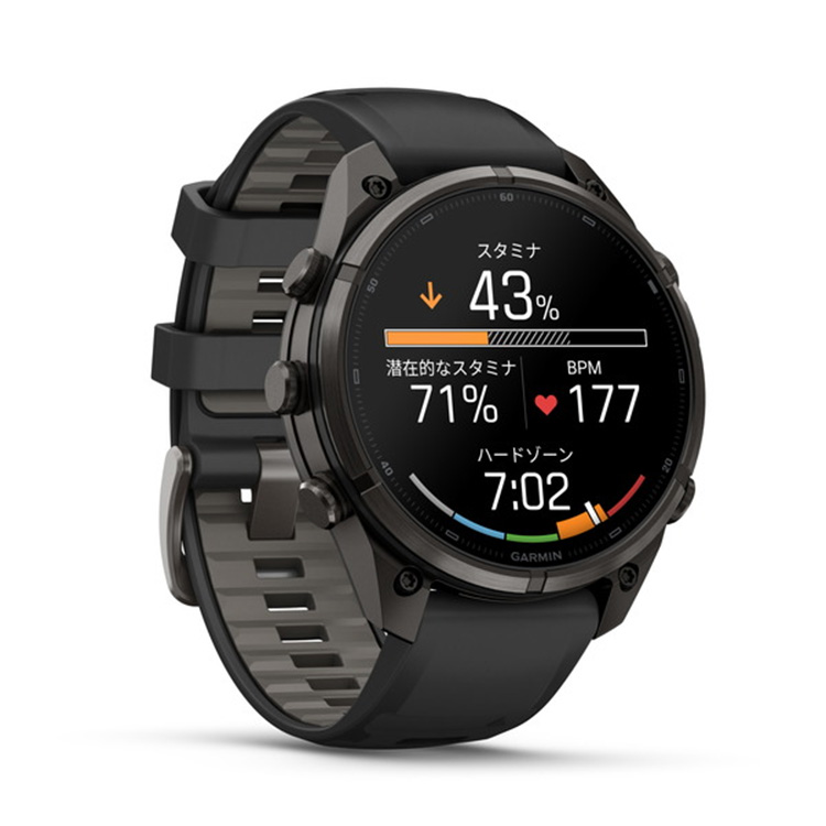 [ GARMIN ] ガーミン fenix 9 Pro  Sapphire AMOLED 47mm DLC Ti / Black 010-04336-69 フラッグシップGPSウォッチ |  | 02