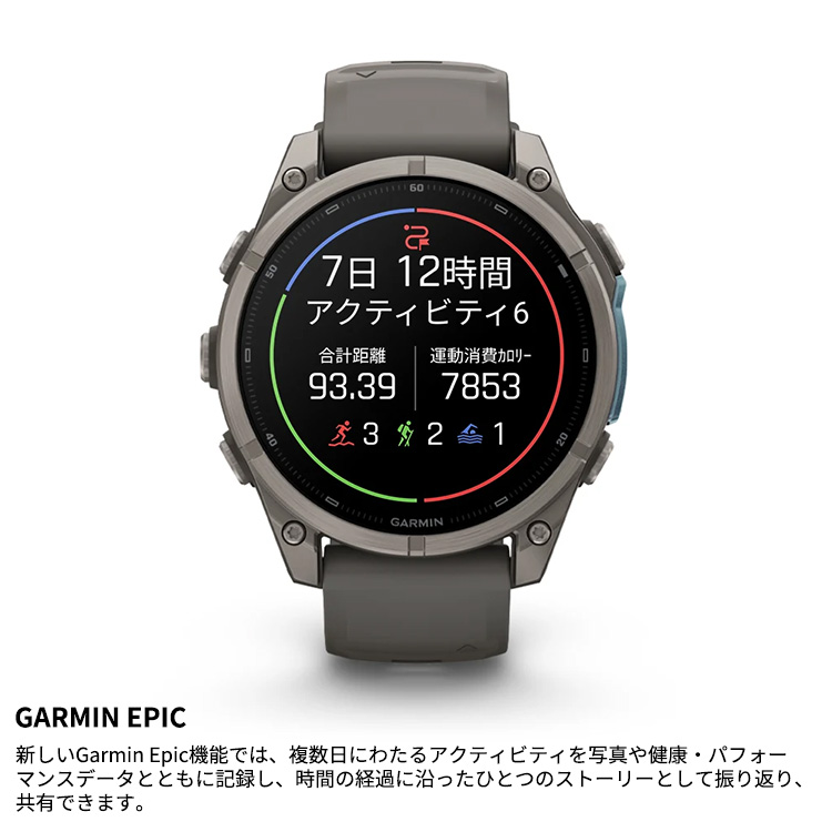 [ GARMIN ] ガーミン fenix 9 Sapphire AMOLED 47mm DLC Ti / Black 010-04762-14 フラッグシップGPSウォッチ |  | 06