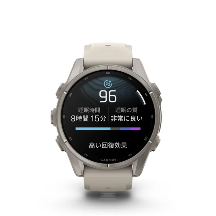 [ GARMIN ] ガーミン fenix 9 Sapphire AMOLED 43mm DLC Ti / Fog Gray 010-04761-04 フラッグシップGPSウォッチ |  | 01