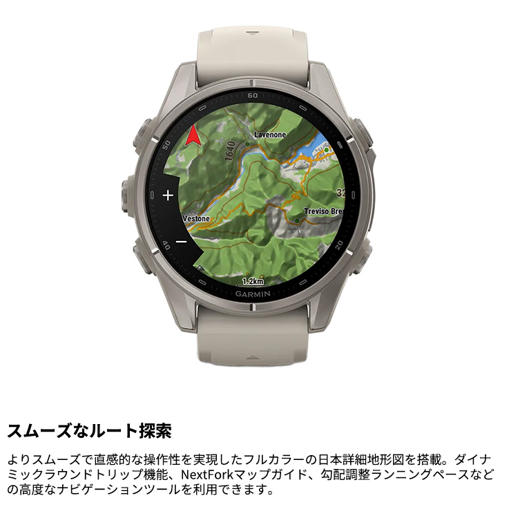 [ GARMIN ] ガーミン fenix 9 Sapphire AMOLED 43mm DLC Ti / Fog Gray 010-04761-04 フラッグシップGPSウォッチ |  | 05