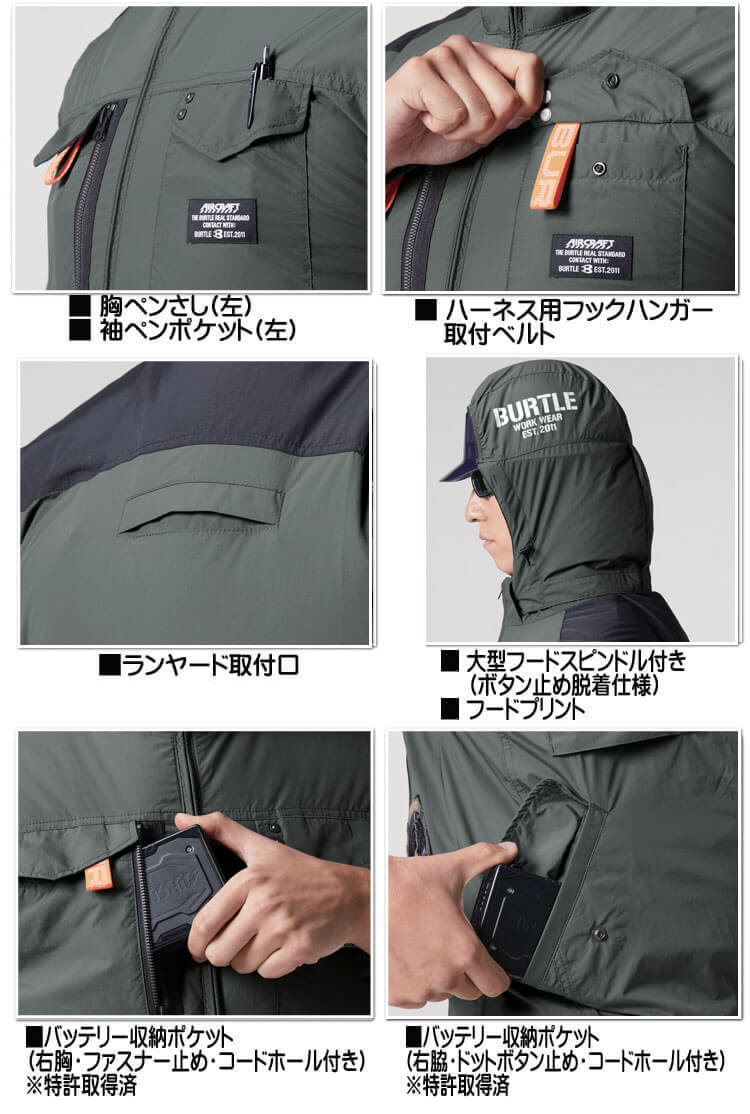 バートル BURTLE エアークラフトベスト(ファンなし) AC1154 AIRCRAFT 2026年モデル