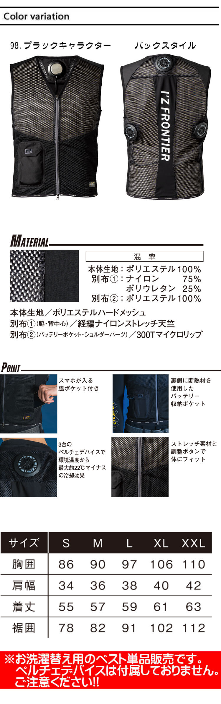 I'Z FRONTIER アイズフロンティア 冷却ペルチェ専用3個タイプインナー