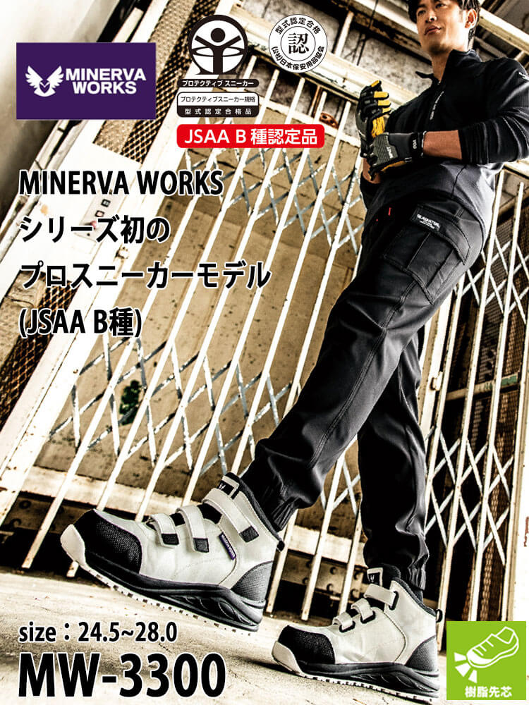 コーコス CO-COS ミネルヴァワークス MINERVAWORKS プロスニーカー MW