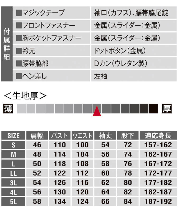 EDWIN（エドウィン） つなぎ 長袖つなぎ服 81012 作業着 作業服 通年