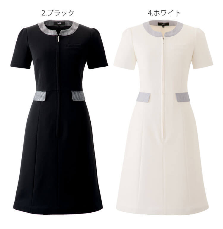 クリニック 受付 美容医療 サロン 制服 ユニフォーム en joie アンジョア ワンピース 61695  アンジュスタイル ジョア クリニック 受付 美容医療 サロン 制服 ユニフォーム en joie