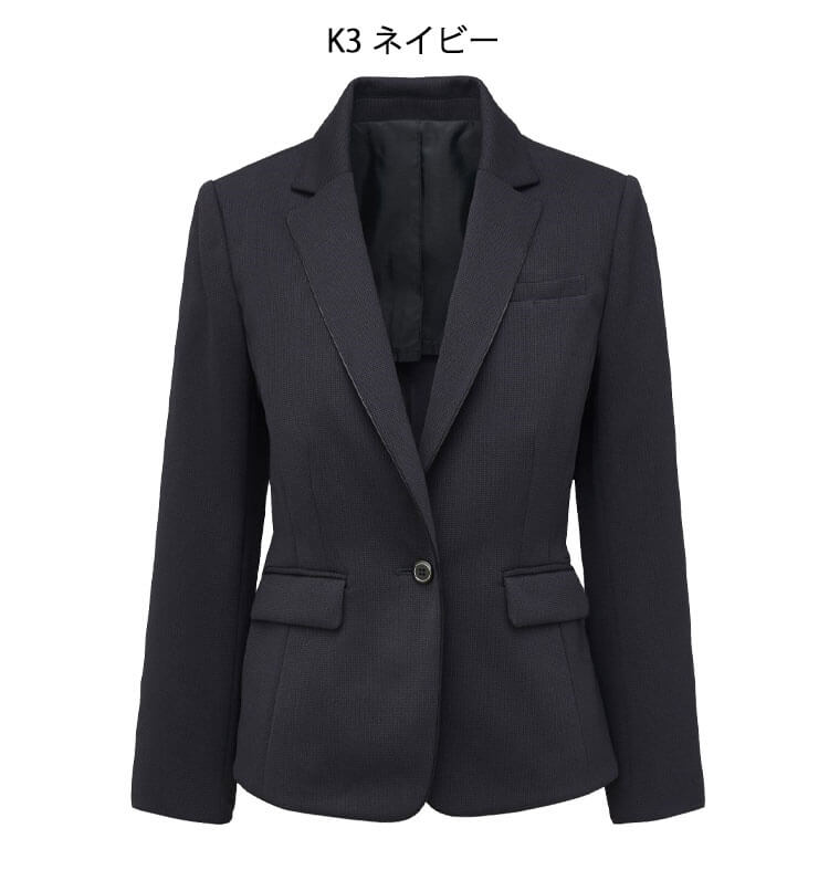 オフィス 事務服 制服 受付 SERVO サーヴォ GROW (グロウ) ジャケット GJAL-2159 シャドーチドリ・ニット 事務服 