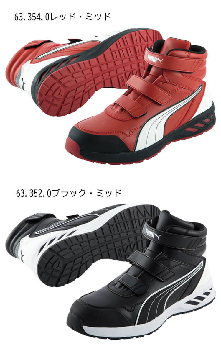 PUMA（プーマ） 安全靴 セーフティーシューズ ライダー2.0ミッド