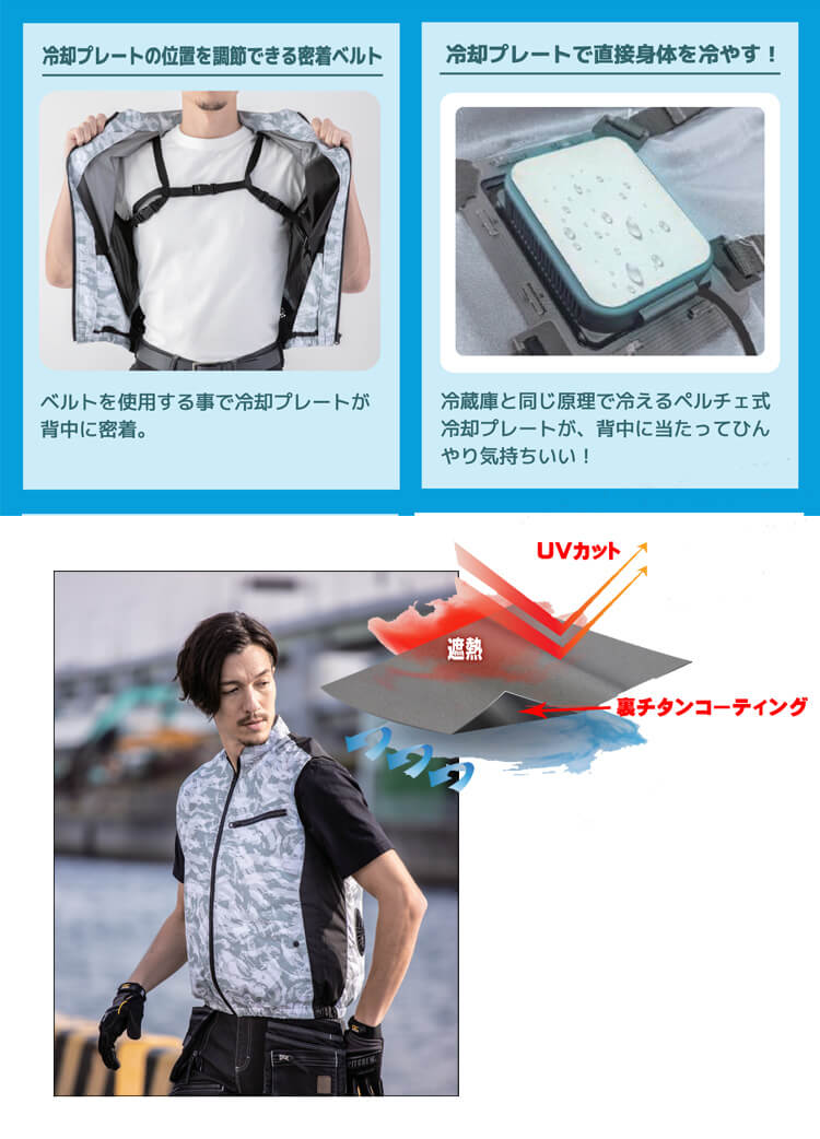 bigborn 冷蔵服3 ベスト＋ペルチェ+ファン TH603 ビッグボーン