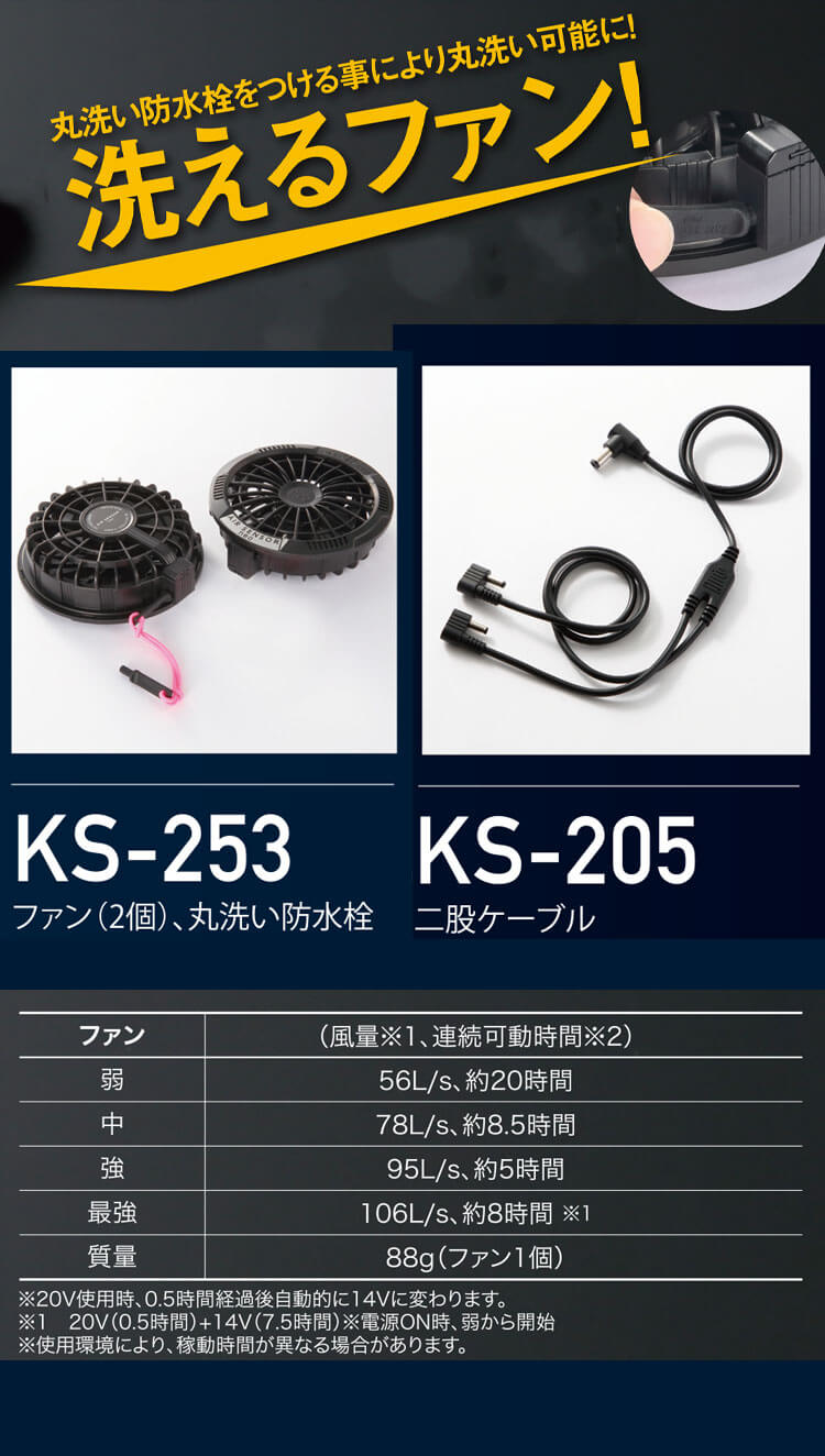 クロダルマ（KURODARUMA） エアセンサーネオ 20V ファンバッテリーフル