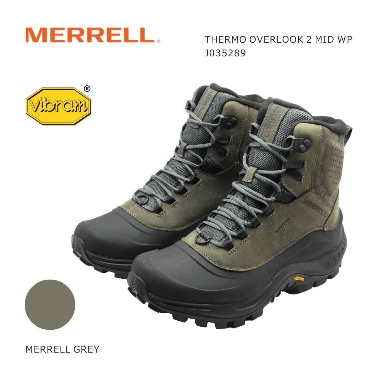 MERRELL メレル メンズ ブーツ THERMO OVERLOOK 2 MID WP サーモ