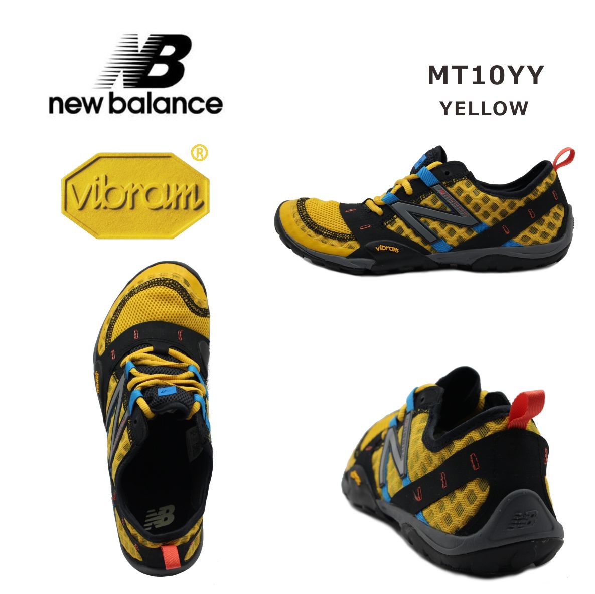 new balance ニューバランス メンズ スニーカー ミニマス トレイル ランニング ビブラム MT10YY イエロー