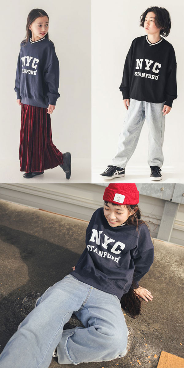Jeans-b 2nd 子供服t NYC トレーナー キッズ 男の子 女の子