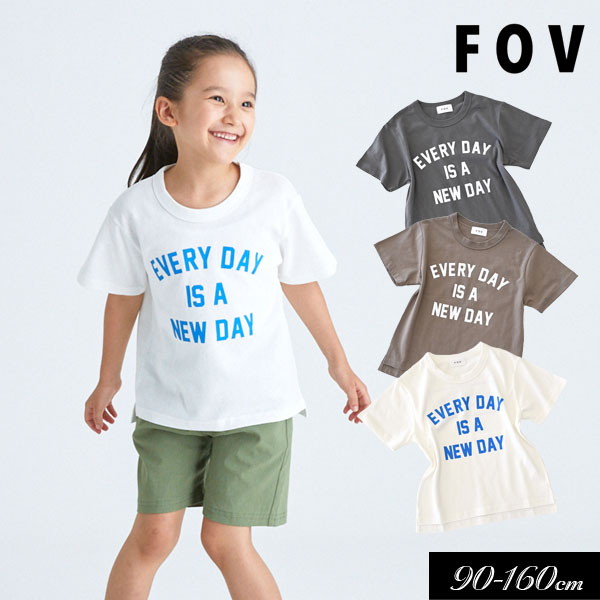 子供服 半袖 Tシャツ FOV フォブ EVERY DAY T 無地 キッズ 女の子