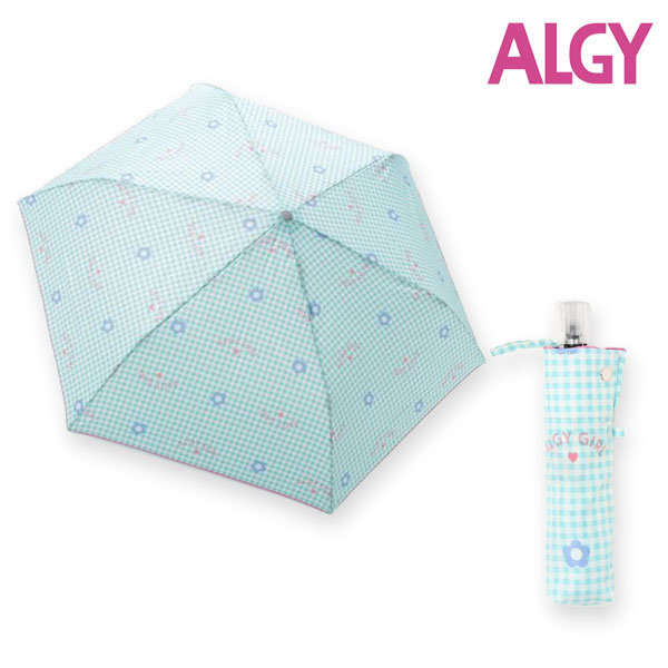 傘t ALGY アルジー チェックフラワー 折り畳み 日傘 雨兼用女の子 キッズ 可愛い おしゃれ 入学 小学生 中学生 かわいい アンブレラ  2023春 :a2gg303:ミッキーキッズ 通販 